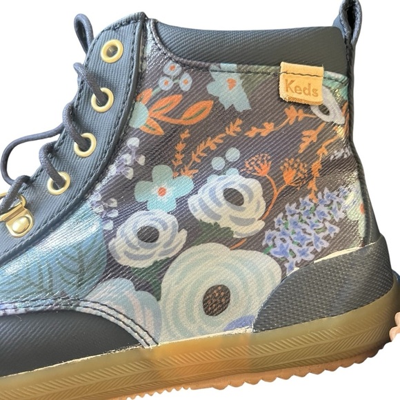 KEDS x RIFLE PAPER CO. Scout Water-resistant Boot Garden Party In Navy Multi - Picture 10 of 13